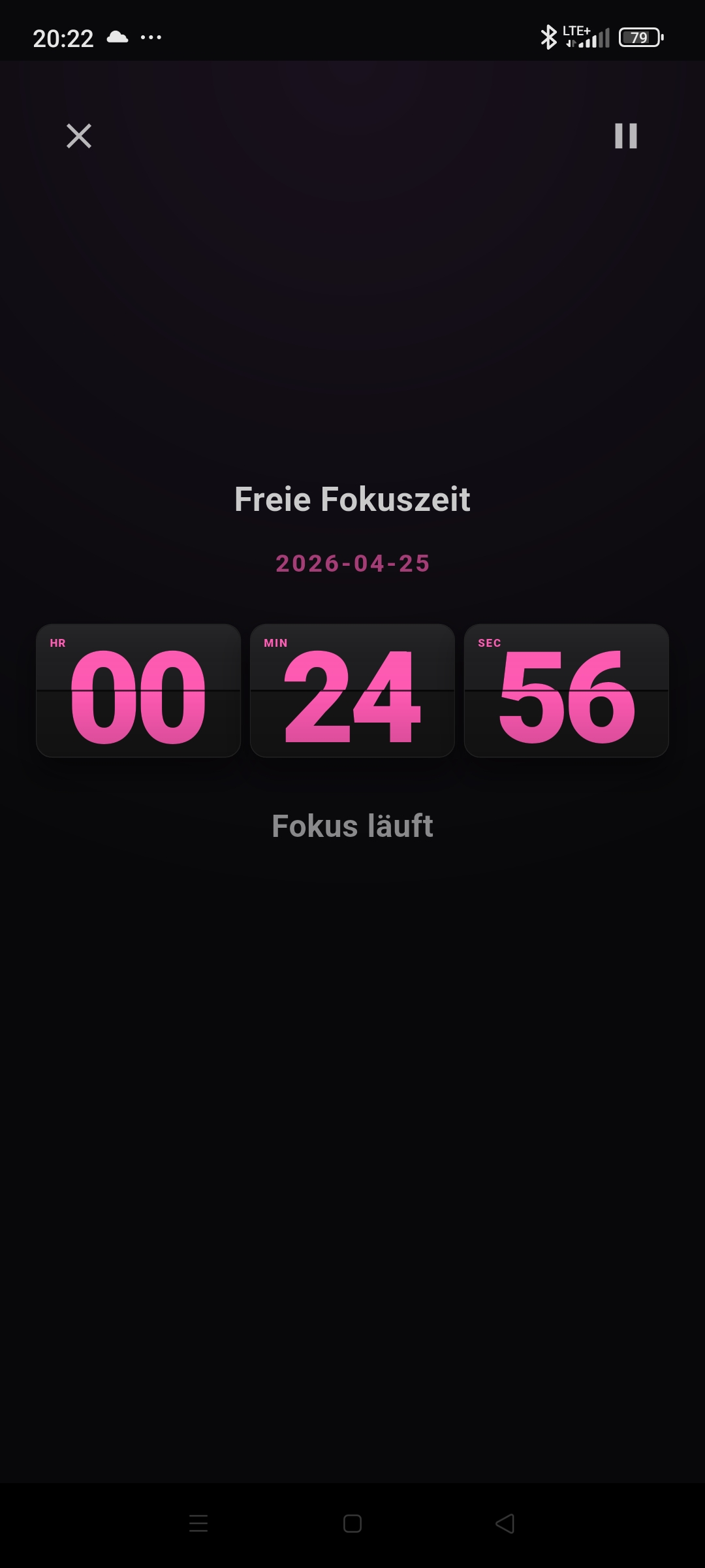 Daily Calendar Fokusmodus